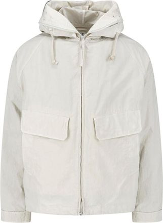 C.P. Company Hooded Jacket with Goggle Lens Detail and Zip Closure
