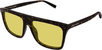 Saint Laurent SL 904 Zonnebril - unisex - Zonnebrillen - Bruin - 59 MM - Accessoires