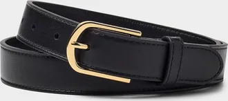 Lauren Ralph Lauren Womens Thin smooth leather belt