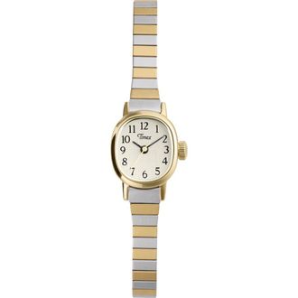 Timex Cavatina Mini Two-Tone Bracelet Watch, 17mm in Gold-Tone at Nordstrom