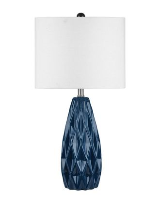 nuLOOM Nuloom 25In Naomi Ceramic Linen Shade Table Lamp