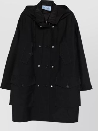 Prada mohair parka coat