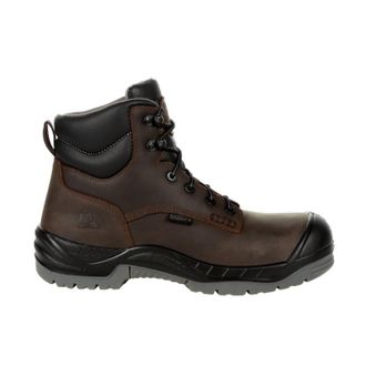 Rocky Mens Worksmart Composite Toe Waterproof Work Boot In Brown