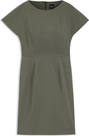 BOSS Slim-fit dress in Italian stretch wool