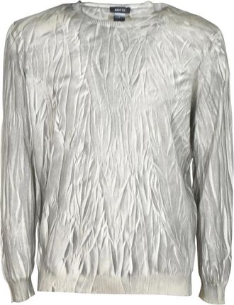 Avant Toi Rondgebreide kleding - Heren - Ronde hals truien - Grijs - M - Truien & Vesten