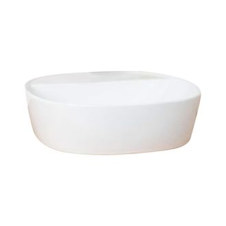 Wanda Collection Lavabo sobre encimera de cer&aacute;mica con repisa bahia 41cm
