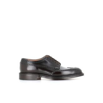 Churchs Ebony Leren Wingtip Schoenen met Geborstelde Afwerking - Heren - Nette schoenen - Zwart - 39 1/2 EU - Leer - Schoenen