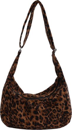 Generic Faux Suede Shoulder Bag Large Satchels Purses Solid Color Crescent Bag for Women Ladies Work Travel Commuting