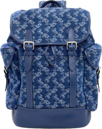 Coach Blue Denim Backpack (Pre-Owned)