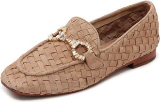 Emanuelle Vee Carol Suede Loafer - Dames - Loafers - Bruin - 41 EU - Su&egrave;de - Schoenen