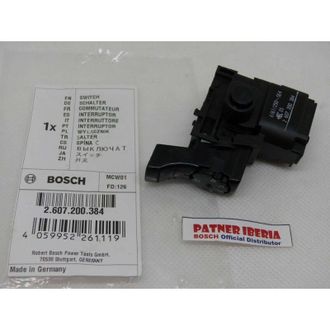 Bosch Repuesto Original Bosch 2607200384 Interruptor Para Gbs 75ae Y Pbs 75ae