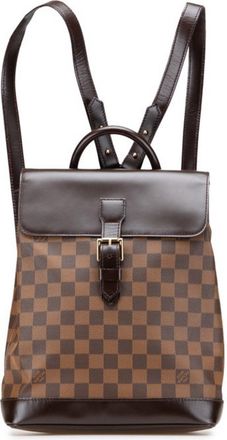 Louis Vuitton Brown Pvc Leather Backpack (Pre-Owned)