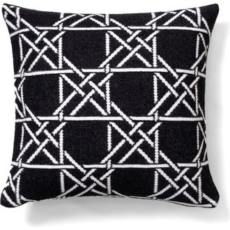 Brooks Brothers Lattice Work Decorative Throw Pillow in Black at Nordstrom Rack