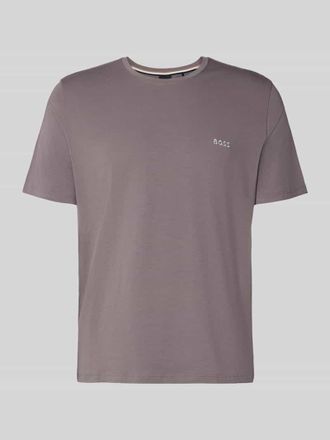 HUGO BOSS Regular Fit T-Shirt aus Baumwoll-Mix in Taupe, Gr&ouml;&szlig;e XXL