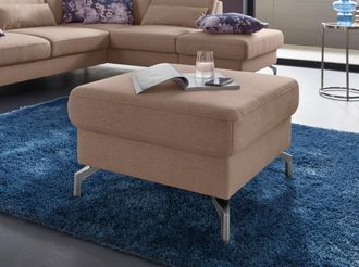 Sit&more Hocker »Percy« Fusshöhe 15cm, wahlweise mit unterschiedlichen Fussfarben