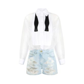 Elisabetta Franchi Playsuits, female, White, Size: S Romper Suit