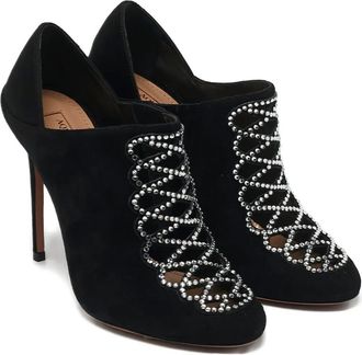 Aquazzura Amour pumps verfraaid met kristallen - Zwart