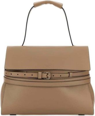 Moschino Beige Nappa Leather Shoulder Bag Ecru Borse A Tracolla