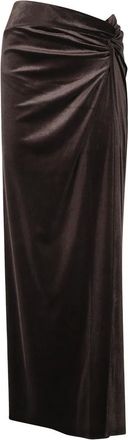 Andamane Gonna Maxi Zohra con Dettaglio a Nodo - - Skirts - Donna - Marrone - M