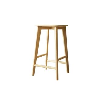 Tikamoon Taburete de bar de roble macizo