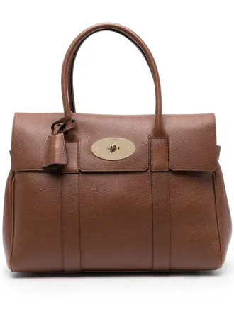 Mulberry twist-lock tote bag - Brown