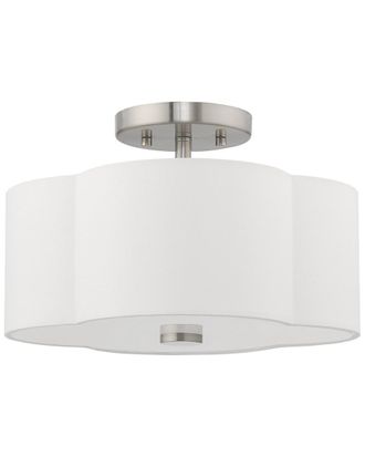 Livex Lighting Livex Chelsea 2 Light Brushed Nickel Ceiling Mount