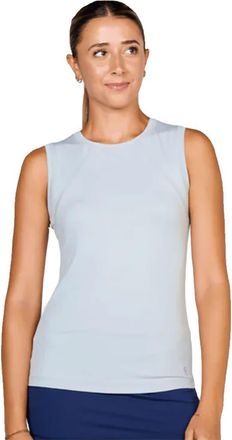 Sofibella UV Colors Womens Sleeveless Tennis Shirt in Stone at Nordstrom, Size X-Large