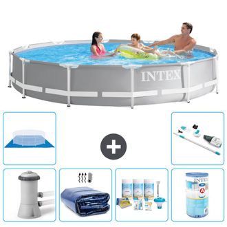 Intex Piscina Prism Frame Redonda - 366x76 Cm - 8-piezas S32131