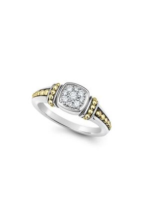 Lagos Rittenhouse Pavé Diamond Ring in Silver at Nordstrom, Size 9