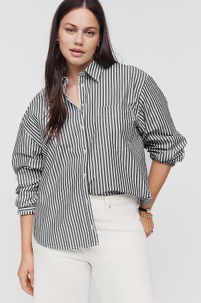 Maeve Shrunken Bennet 100% Cotton Buttondown Shirt