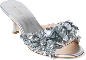 Jack Rogers Crown Slide Sandal in Silver at Nordstrom, Size 9.5