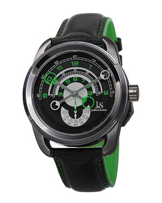 Joshua & Sons Mens Leather Watch
