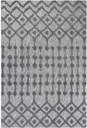 Jonathan Y Designs Peralta Moroccan Diamond Indoor/Outdoor Area Rug in Dark Gray at Nordstrom, Size 5Ft 0In X 8Ft 0In