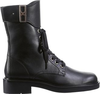 H&ouml;gl Nick Enkellaarzen - Dames - Veterlaarzen - Zwart - 40 EU - Leer - Schoenen