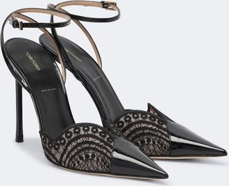 Tom Ford Lace and patent leather pumps