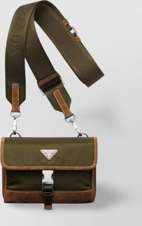Prada recycled nylon and suede smartphone case