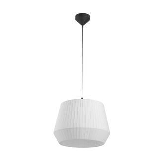 Nordlux L&aacute;mpara de techo blanco con pantalla de algod&oacute;n &oslash;40 estilo natural