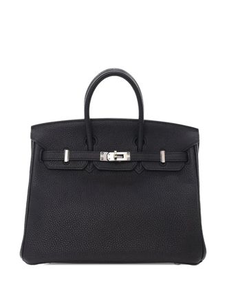Herm&egrave;s 2016 Togo Birkin Retourne 25 handbag - Black