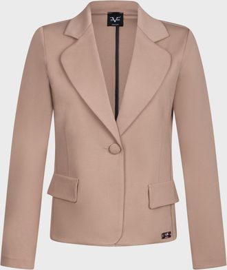 19V69 19V69 Womens Blazer Roma PR Beige Nylon - Size X-Large