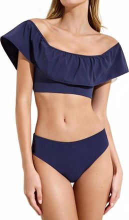 Marie Oliver Emily Swim Top In Naval