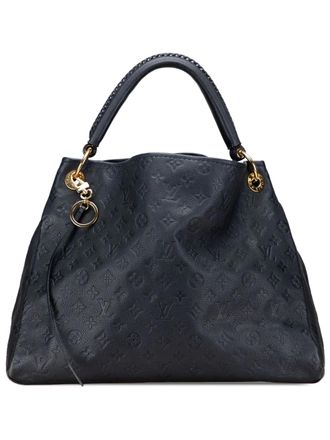 Louis Vuitton 2010 Monogram Empreinte Artsy MM hobo bag - women - Leather - One Size - Blue