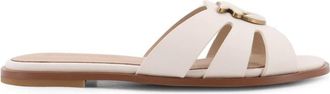 Pinko Milly Sandalen - Dames - Sandalen - Wit - 41 EU - Leer - Schoenen