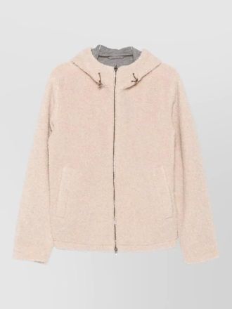Herno hooded down coat long sleeves pockets