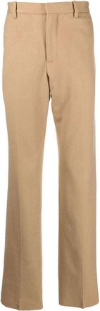 Off-white slim-cut Tailored Cashmere Trousers Brown OMCA214F22FAB0066200
