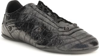 Balenciaga Mens Sneakers City Black-Silver Calf Leather (bos Taurus) Trainers Black/silver