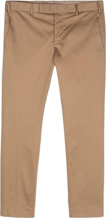 Pantaloni Torino feather-pendant tapered trousers - men - Elastane/Cotton - 54 - Brown
