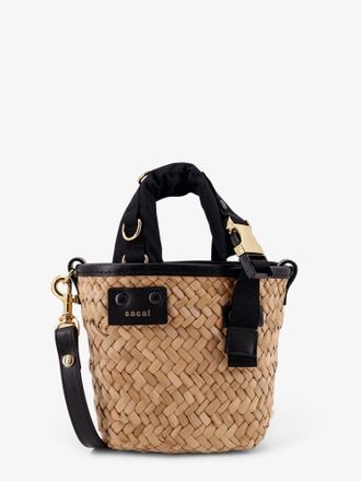 sacai Borsa a tracolla in rafia e pelle - SACAI - gender_Woman