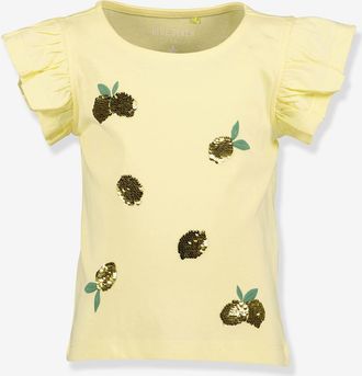 Blue Seven T-Shirt mit Obst und Pailletten M&auml;dchen BLUE SEVEN pastellgelb