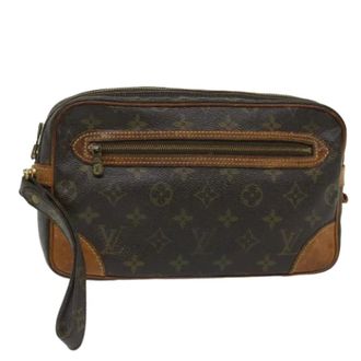 Louis Vuitton Pre-owned Canvas clutches - Dames - Pre-owned - Bruin - Maat: ONE Size Leer