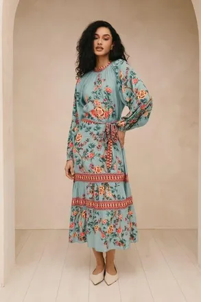 Raishma Lea Dress in Floral at Nordstrom, Size 16